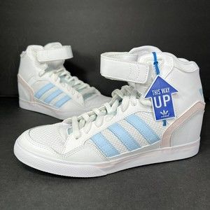 Adidas Originals Womens Extaball Up /Blue S75789 size 9 white pink blue